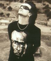 Bono looking up