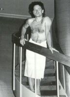 Bono on stairs
